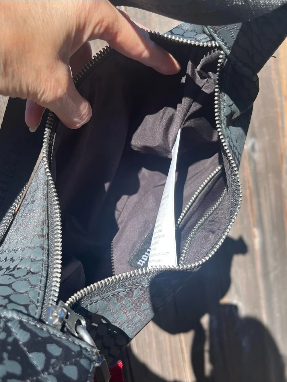 Reputation Album Taylor Swift black snakeskin handbag